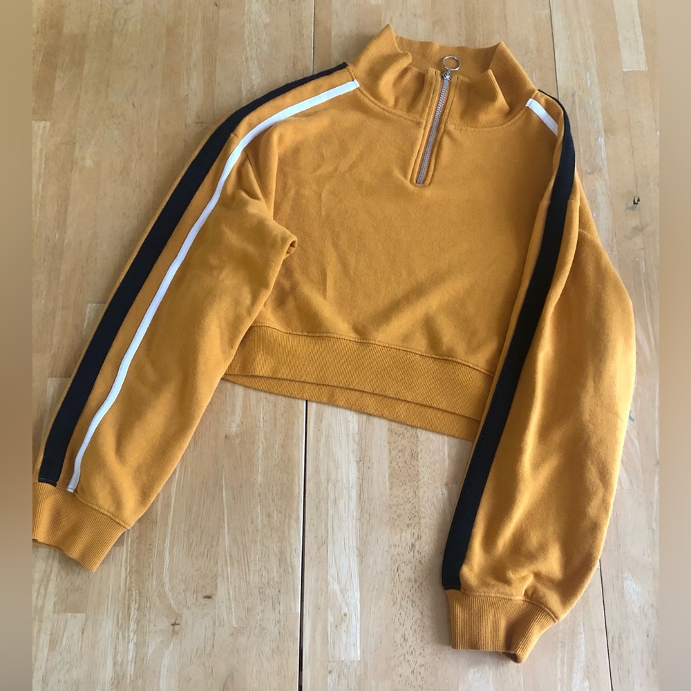 H&M Divided Golden Yellow Knit Top